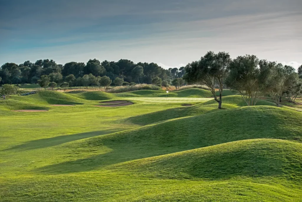 Son Antem West Golf Course View of Hole 15 approach shot in Mallorca