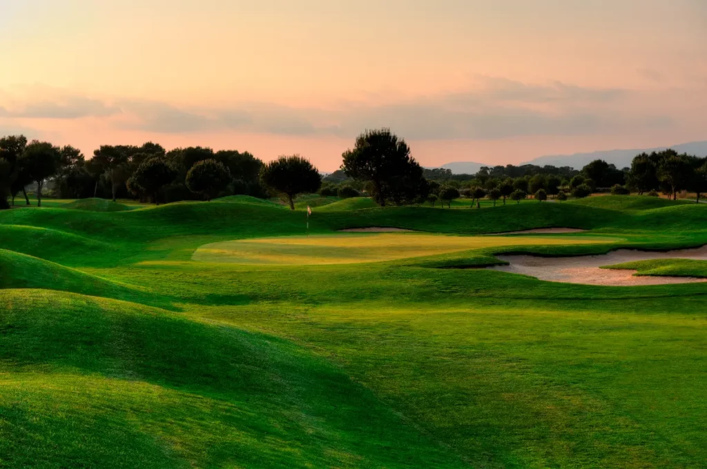 Son Antem West Golf Course View of Hole 5 Fairway approach shot in Mallorca